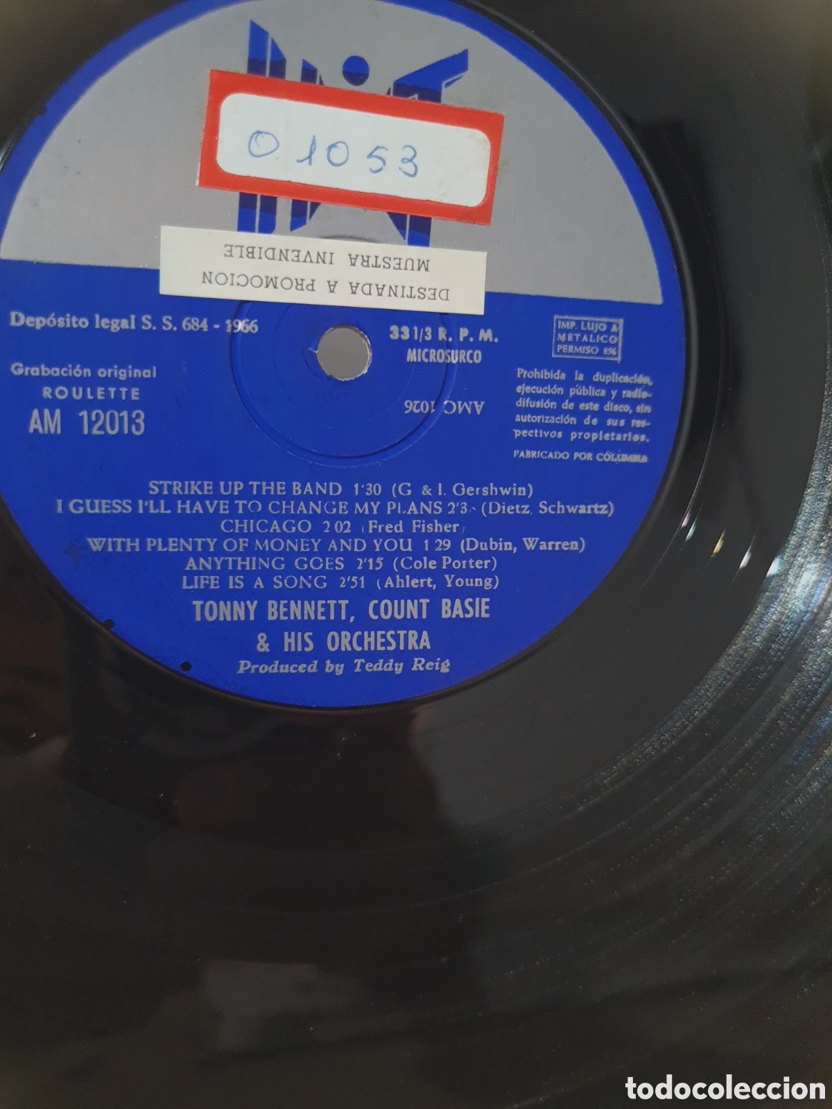 Discos de vinilo: BENNET & BASIE * STRICK UP THE BAND. PROMOCIONAL