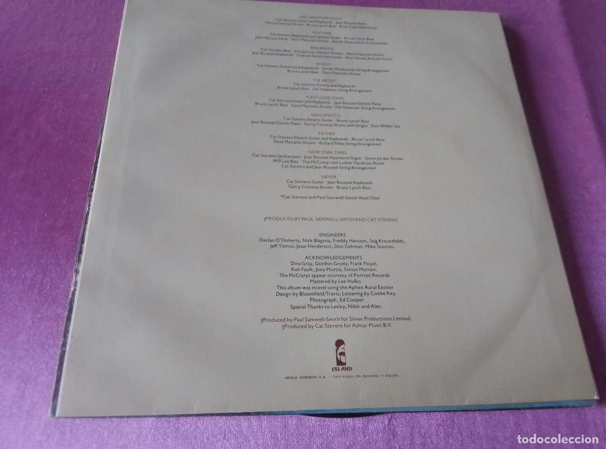 Discos de vinilo: CAT STEVENS BACK TO EARTH 1978 LP L32 22 - Foto 3