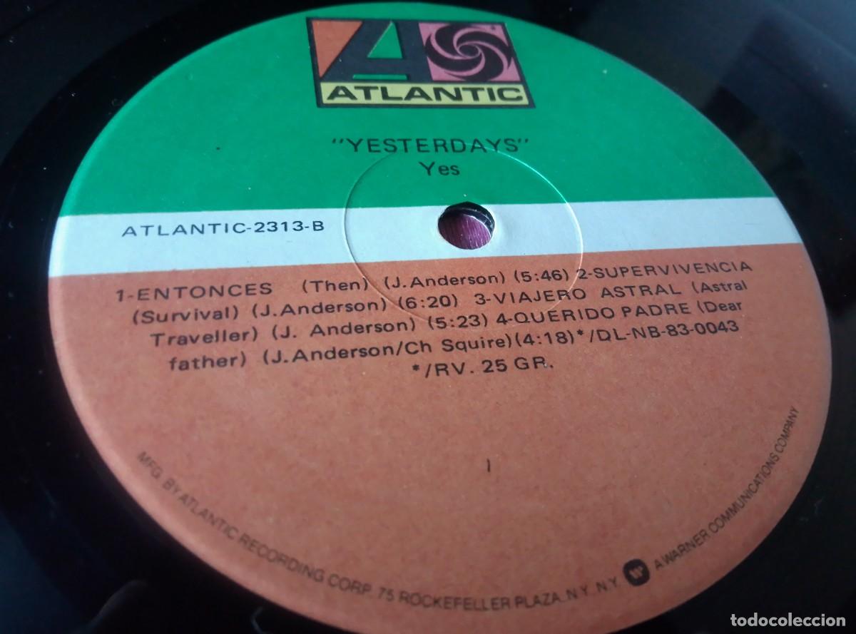 Discos de vinilo: YES YESTERDAYS LP L32 22 - Foto 3