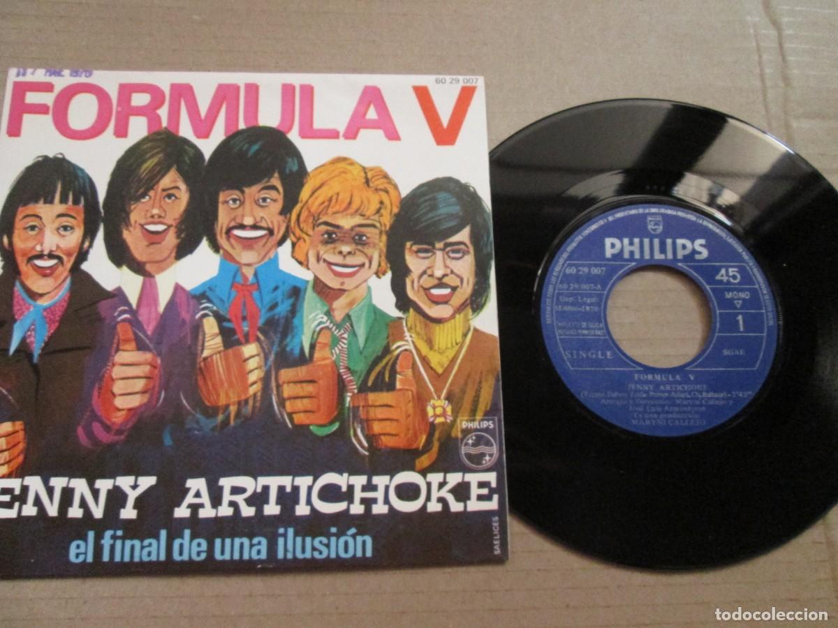 Discos de vinilo: F&Oacute;RMULA V . Jenny Artichoke / El final de una ilusi&oacute;n. Single ed espa&ntilde;ola 7&rdquo; 1970. Magn&iacute;fico. VG+/NM