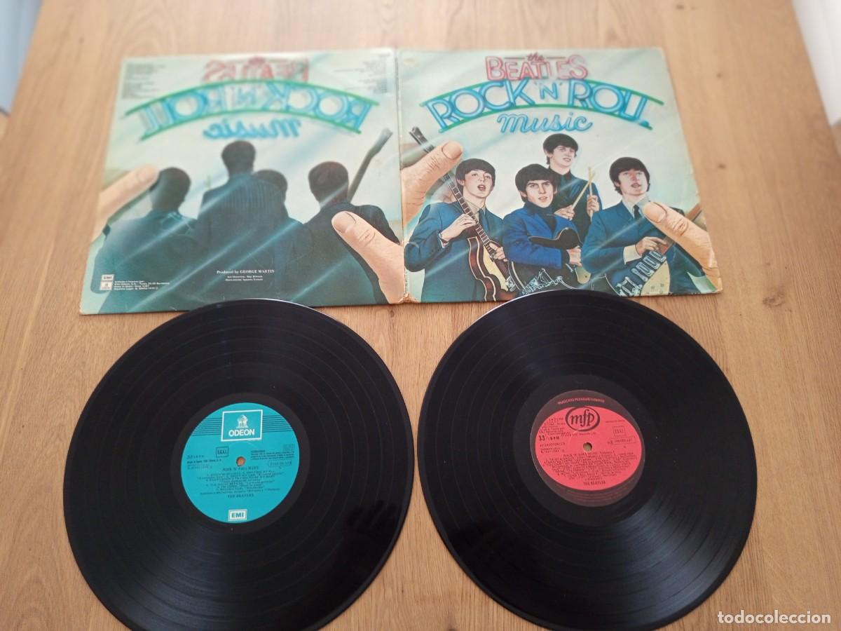 Discos de vinilo: GENIAL DOBLE LP. THE BEATLES ROCK &acute;N&acute; ROLL MUSIC / SELLO EMI 10C154-06137/38 / A&Ntilde;O 1976 / GATEFOLD.