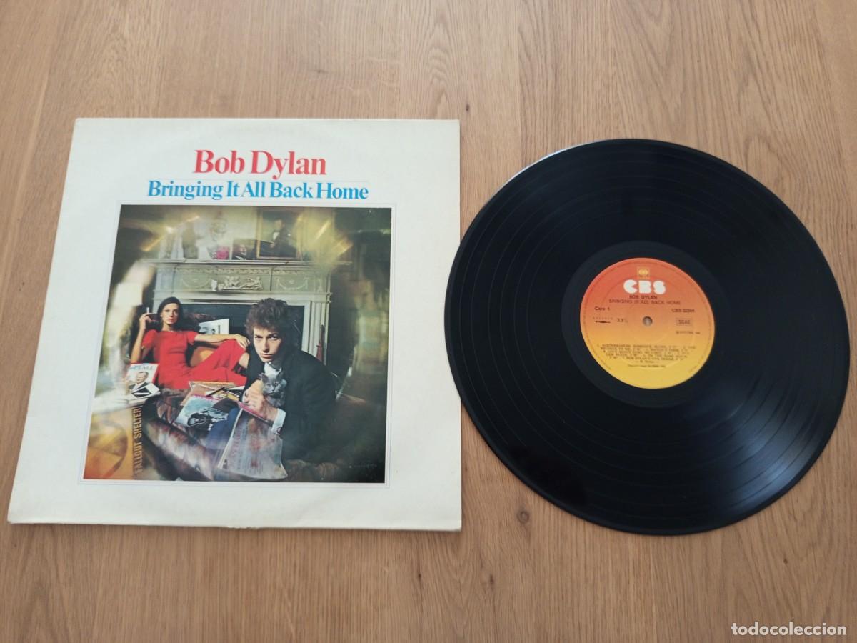 Discos de vinilo: JOYA LP. BOB DYLAN / BRINGING IT ALL BACK HOME / SELLO CBS 32344 / A&Ntilde;O 1972.