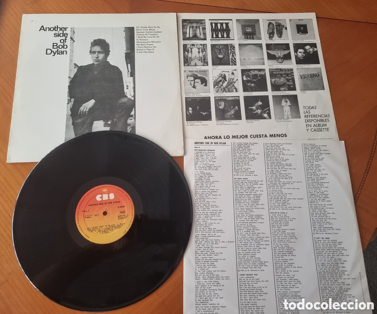 Discos de vinilo: Bob Dylan Another Side disco original buen estado ved foto