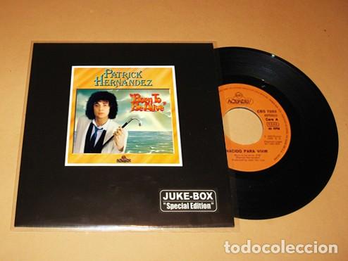 Discos de vinilo: PATRICK HERNANDEZ - BORN TO BE ALIVE - SINGLE - 1979 - JUKE-BOX - N&ordm;1 DISCOTECAS USA / EUROPA