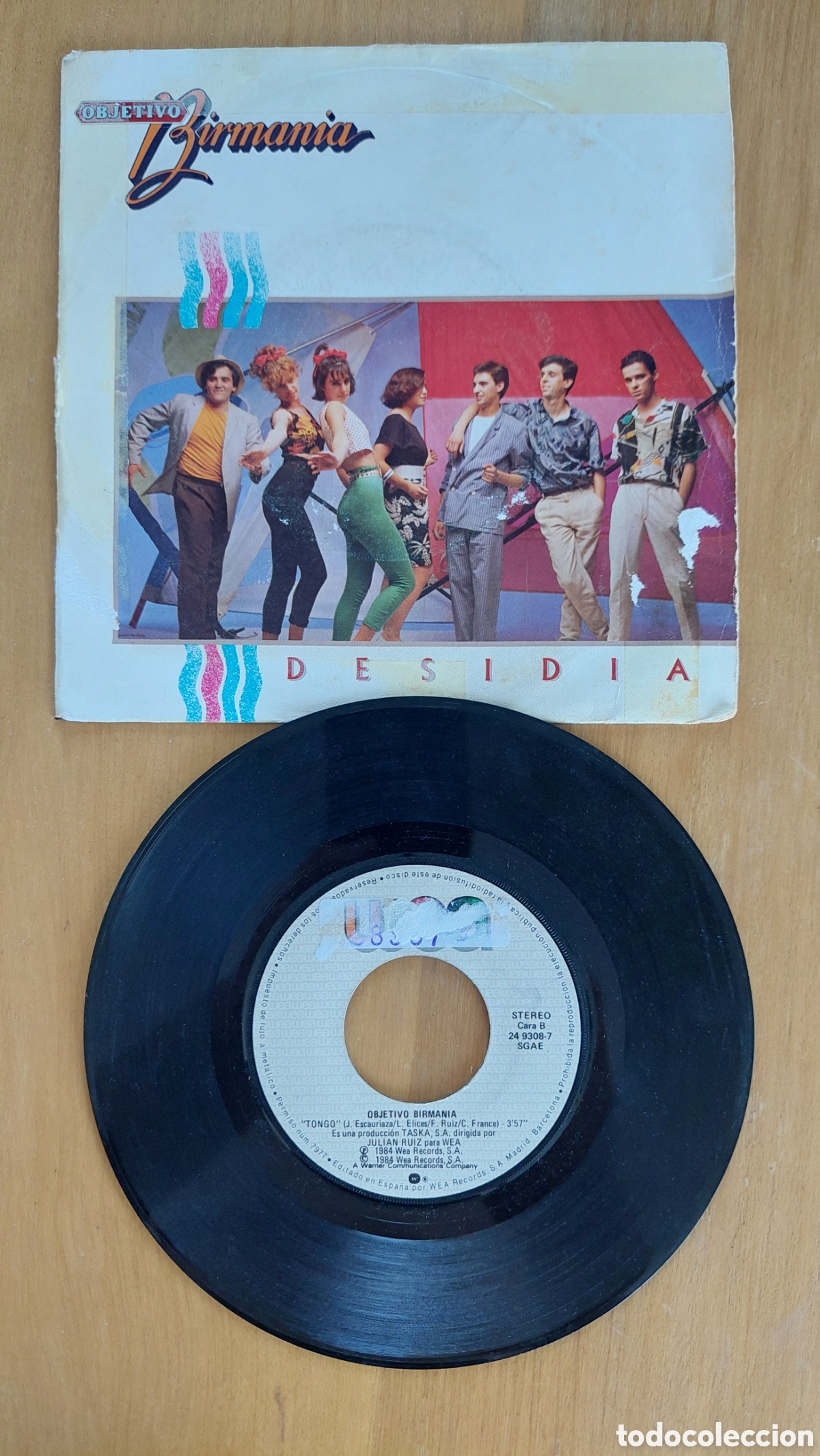 Discos de vinilo: OBJETIVO BIRMANIA DESIDIA WEA 1984 - Foto 4