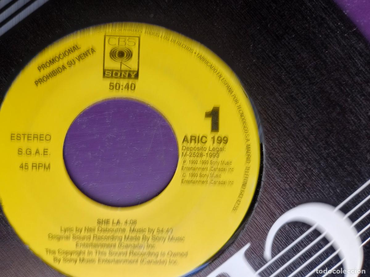 Discos de vinilo: 50:40 &ndash; She La - SG CBS SONY 1993 - INDIE POP ROCK 90'S