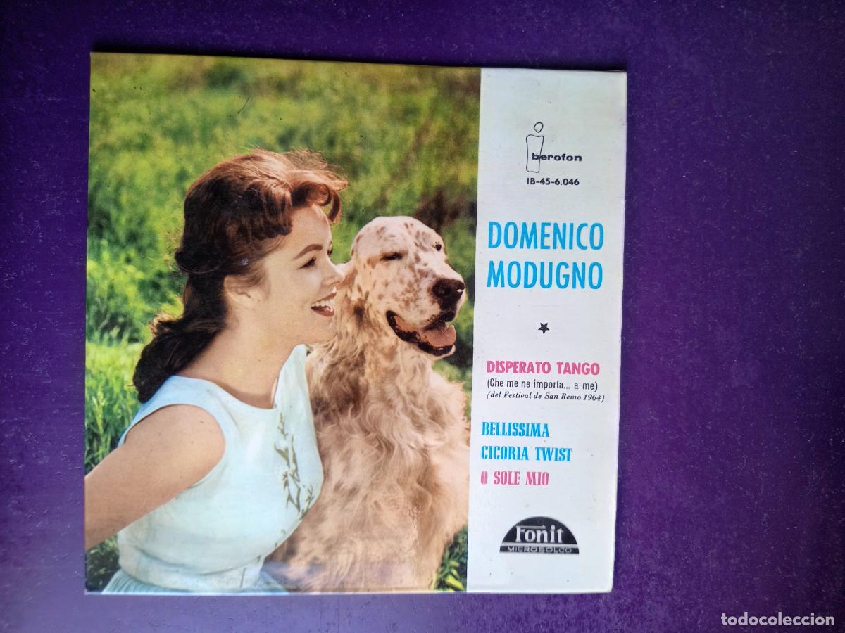 Discos de vinilo: Domenico Modugno &ndash; Disperato Tango / O SOLE MIO +2 EP IBEROFON 1964 - ITALIA MELODICA 60'S