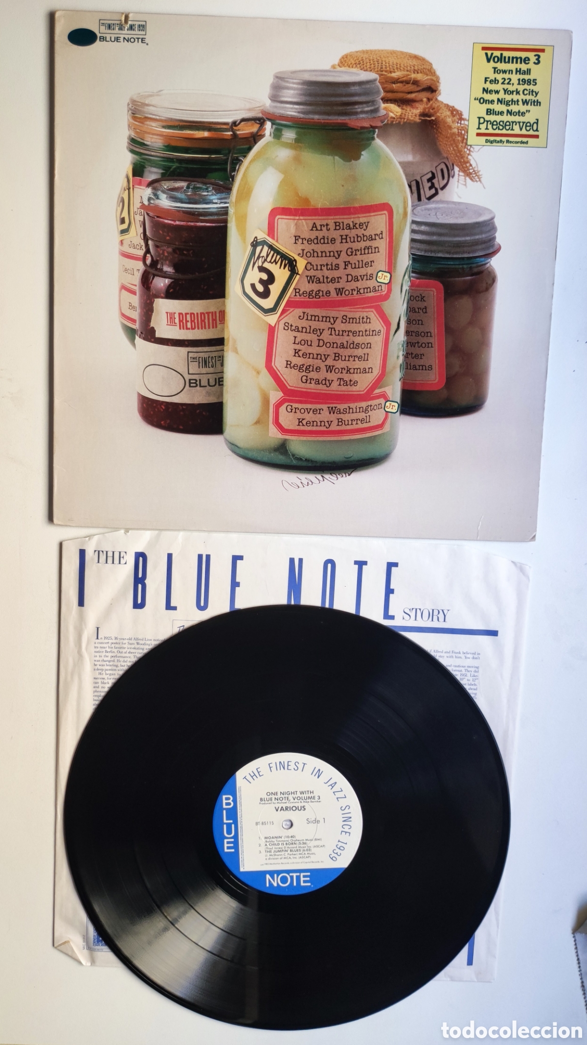 Discos de vinilo: LP 1985 - ONE NIGHT WITH BLUE NOTE / VOLUME 3 - MANHATTAN RECORDS 1985