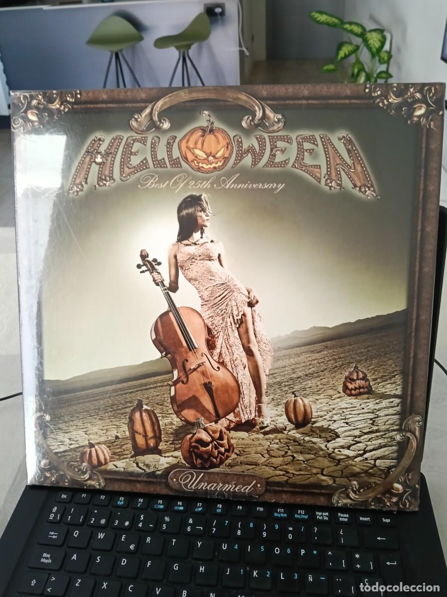 Discos de vinilo: RAR 2 LP'S. HELLOWEEN. UNARMED. BEST OF 25 TH ANNIVERSARY. SEALED. MINT