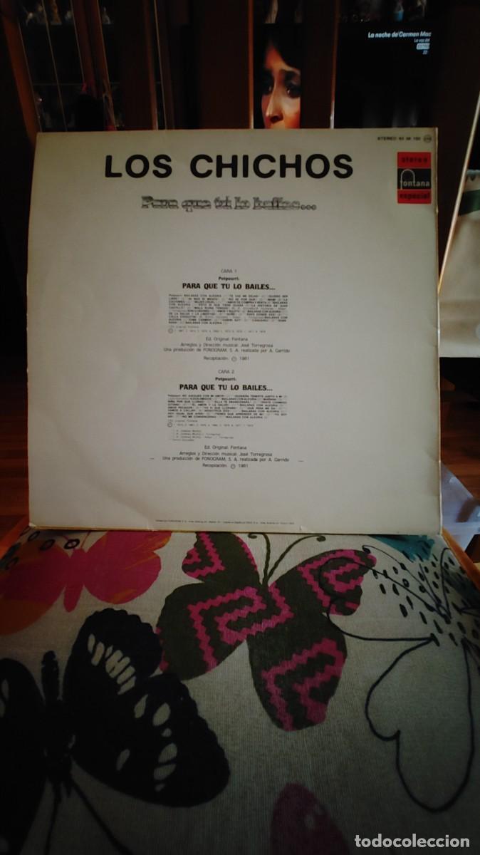 Discos de vinilo: LOS CHICHOS-LP PARA QUE TU LO BAILES - Foto 2