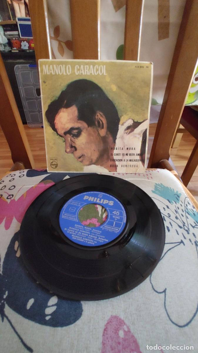 Discos de vinilo: MANOLO CARACOL-EP MORITA MORA +3-GUITARRA Juan Carmona