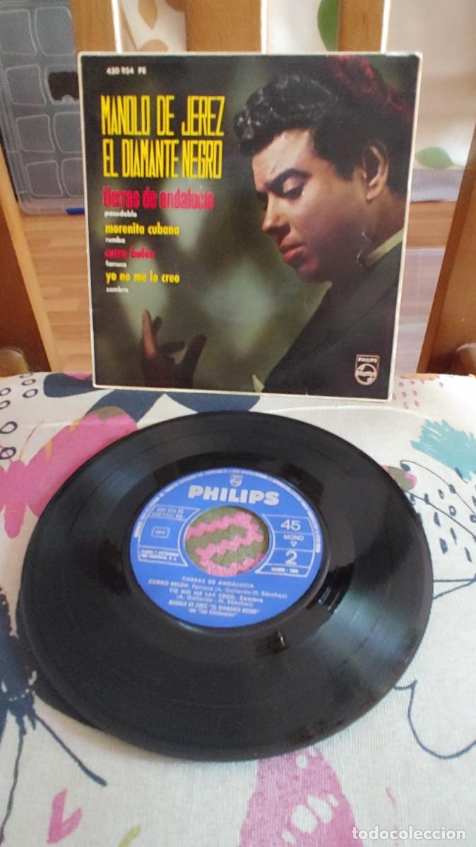 Discos de vinilo: MANOLO DE JEREZ EL DIAMANTE NEGRO-EP TIERRAS DE ANDALUCIA +3