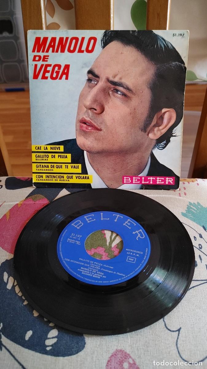 Discos de vinilo: MANOLO DE VEGA-EP CAE LA NIEVE +3