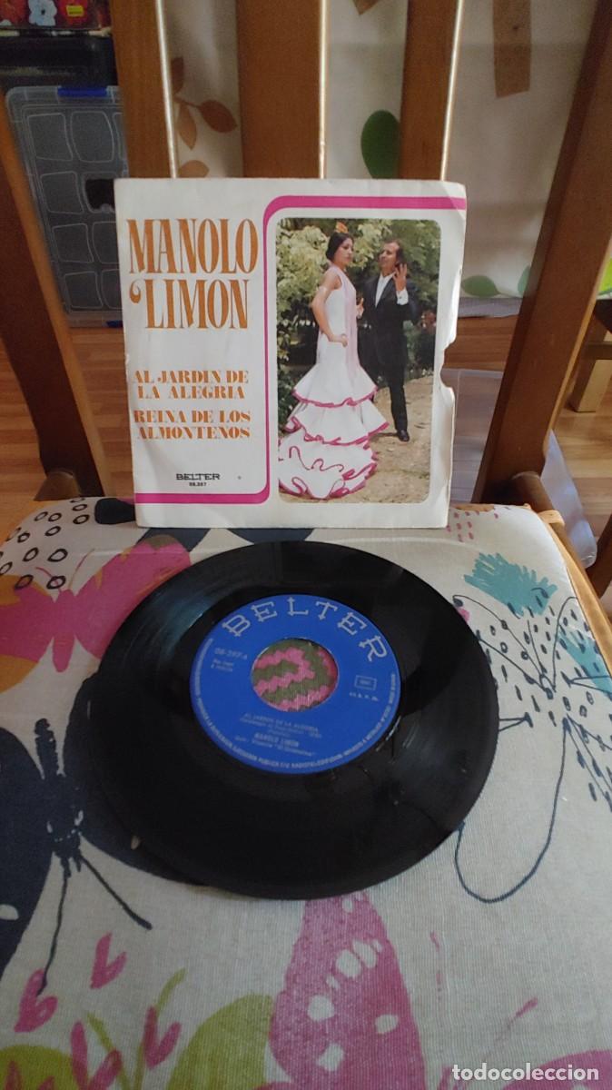 Discos de vinilo: MANOLO LIMON-SINGLE AL JARDIN DE LA ALEGRIA- PELLIZCO EN PORTADA
