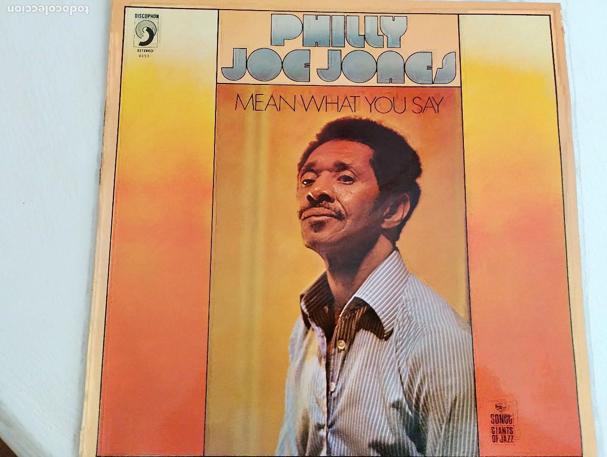 Discos de vinilo: Philly Joe Jones &ndash; Mean What You Say, 1978, Jazz, ed espa&ntilde;ola