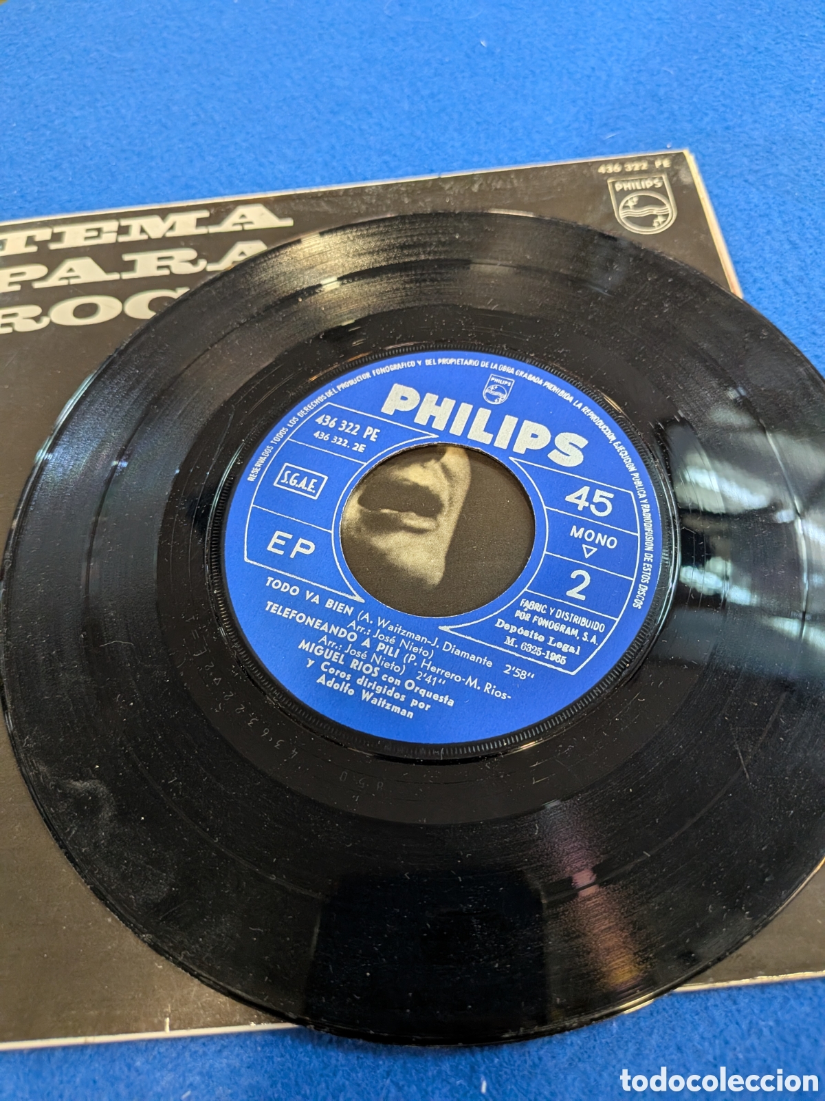 Discos de vinilo: Singles Miguel Rios, 1965. Philips. REF-2092. ca3 - Foto 6