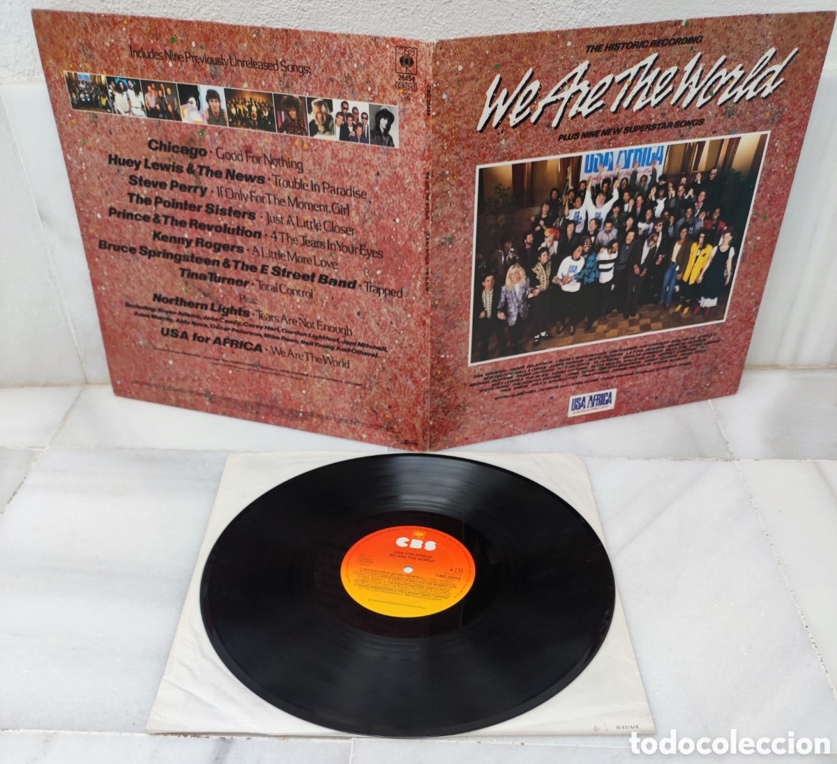 Discos de vinilo: LP 1985 - WE ARE THE WORLD / USA FOR AFRICA - CBS RECORDS 1985 / GATEFOLD