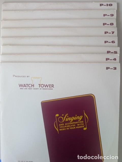 Discos de vinilo: LOTE 8 LP VINILO TESTIGOS DE JEHOVA USA 50S WATCH TOWER SOCIETY (MUY BUEN ESTADO) MUSICA VARIA-RRR