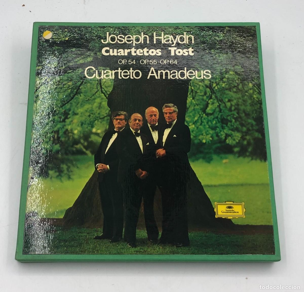Discos de vinilo: Caja 6 LP Haydn Cuartetos Tost Op. 54 55 64 - Cuarteto Amadeus - Deutsche Grammophon (1974)