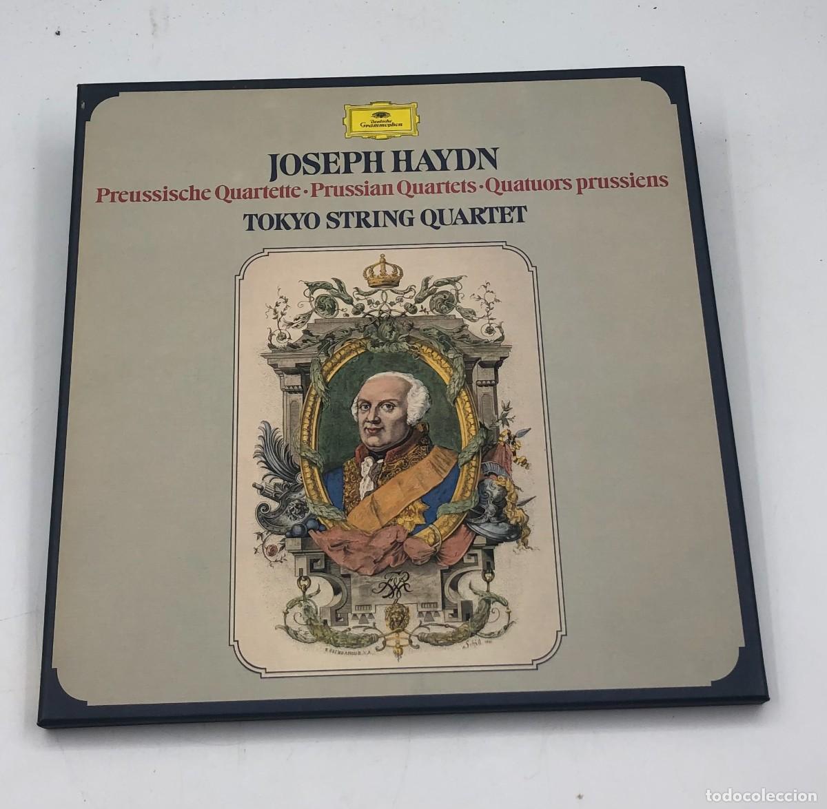 Discos de vinilo: Caja 3 LP Haydn Preussische Quartette Op. 50 - Tokyo String Quartet - Deutsche Grammophon Made in Ge