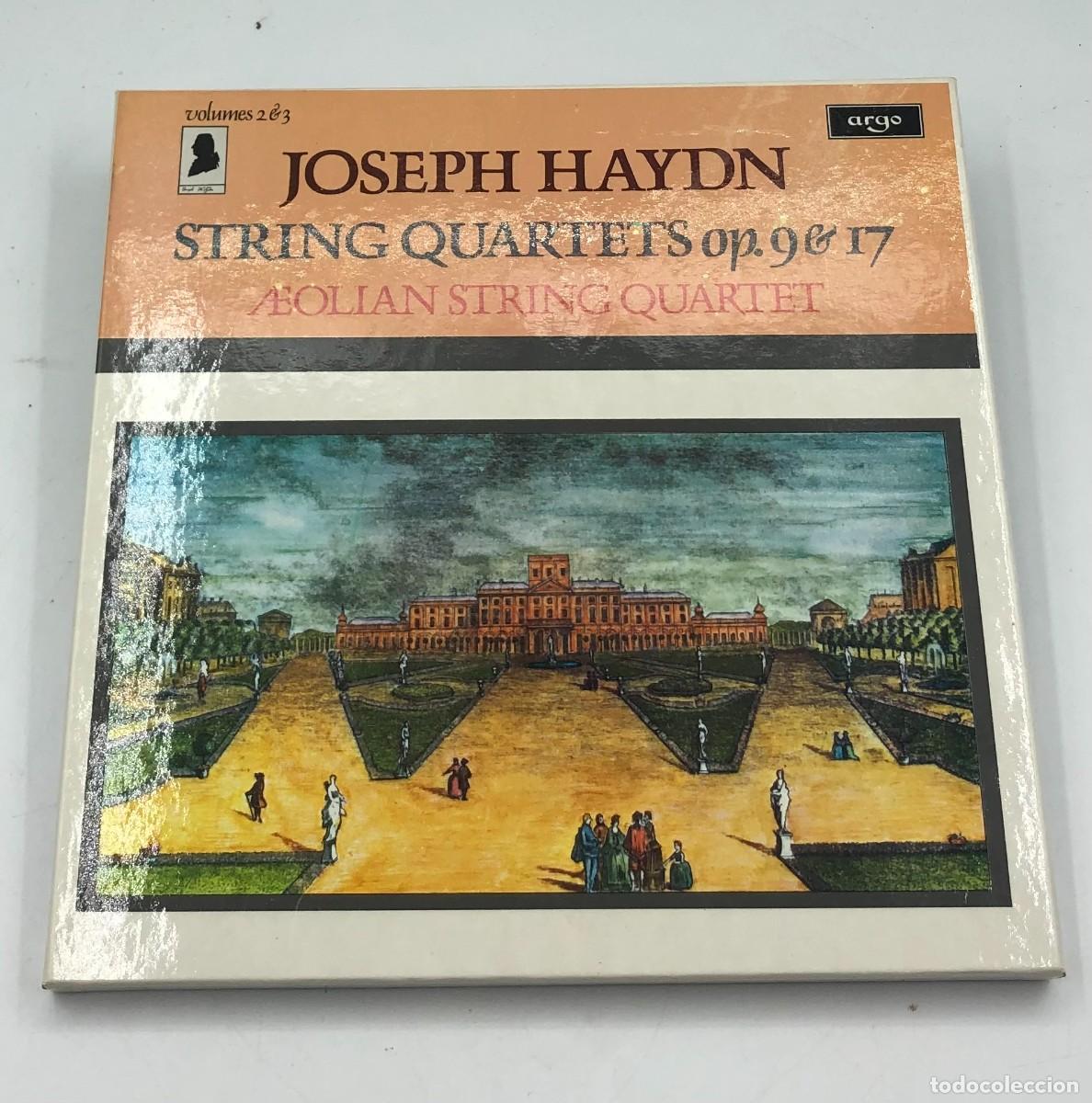Discos de vinilo: Caja 6 LP Haydn String Quartets Op 9 & 17 - Aeolian String Quartet - Argo Decca UK (1975)