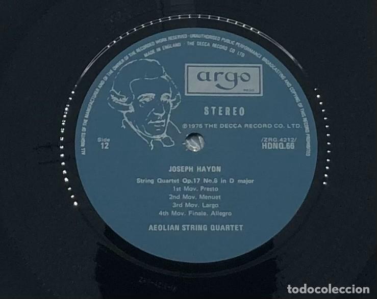 Discos de vinilo: Caja 6 LP Haydn String Quartets Op 9 & 17 - Aeolian String Quartet - Argo Decca UK (1975) - Foto 5