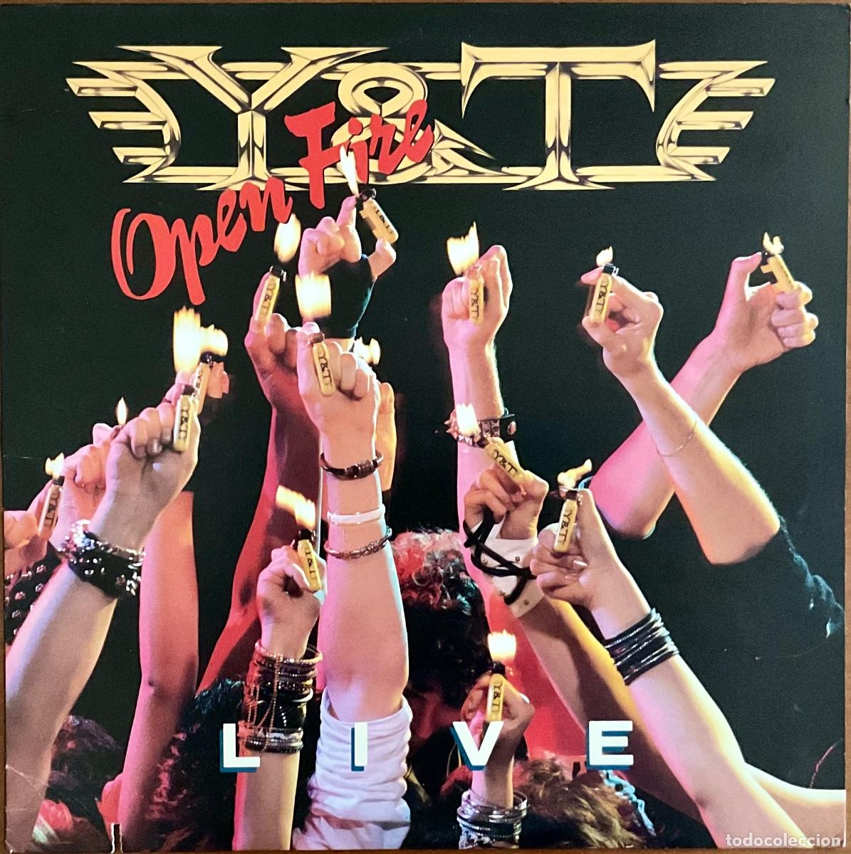 Discos de vinilo: Y & T - OPEN FIRE - LIVE