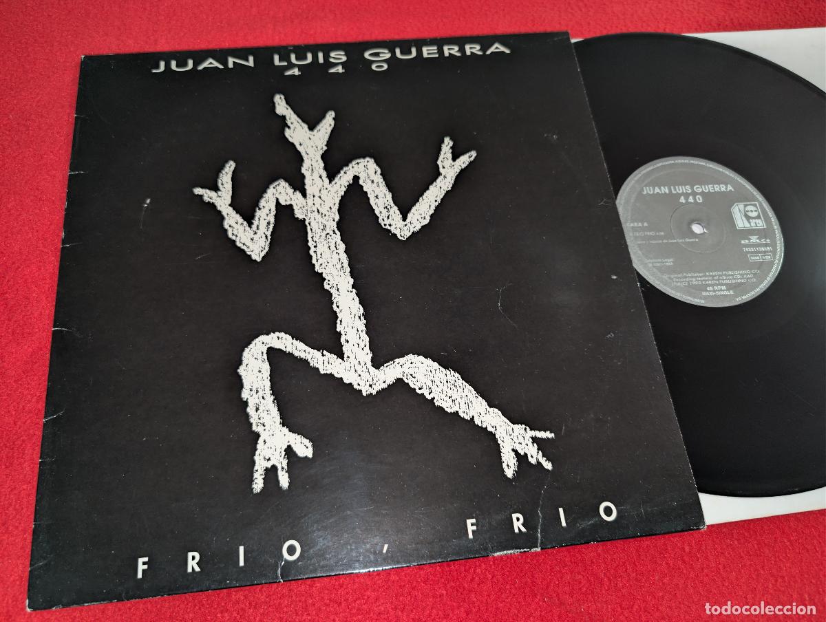 Discos de vinilo: JUAN LUIS GUERRA 440 Frio frio/La bilirrubina +1 12'' MX 1993 Karen ESPA&Ntilde;A SPAIN
