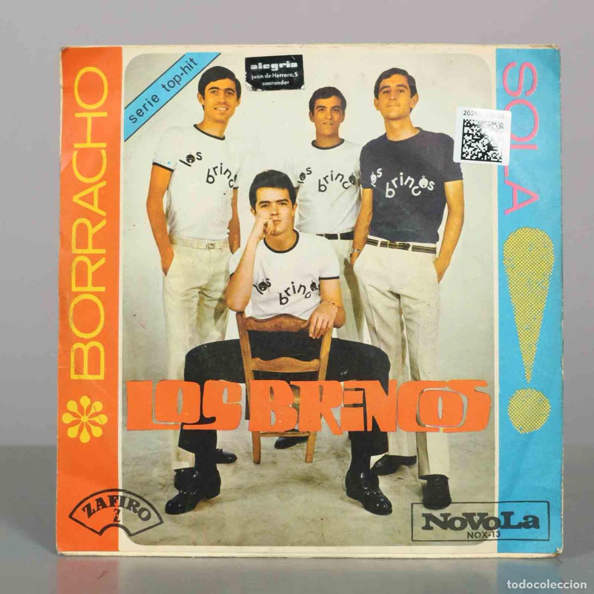 Discos de vinilo: SINGLE. Los Brincos &ndash; Borracho / Sola - Foto 2