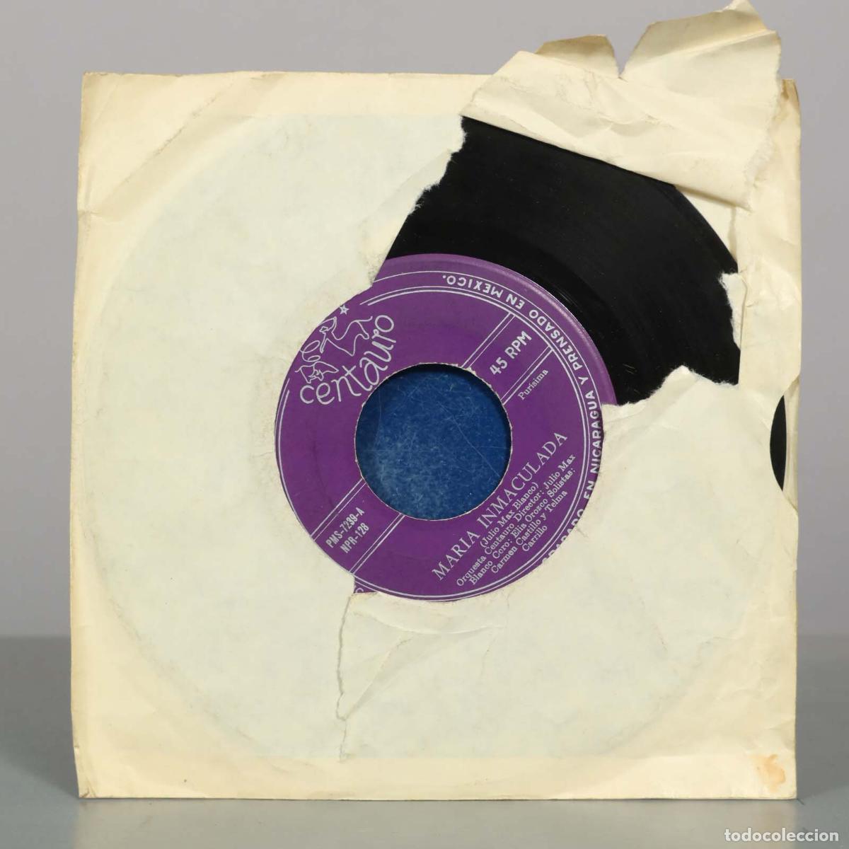 Discos de vinilo: SINGLE. SON DE PASCUA 9. MARIA INMACULADA. JULIO MAX BLANCO