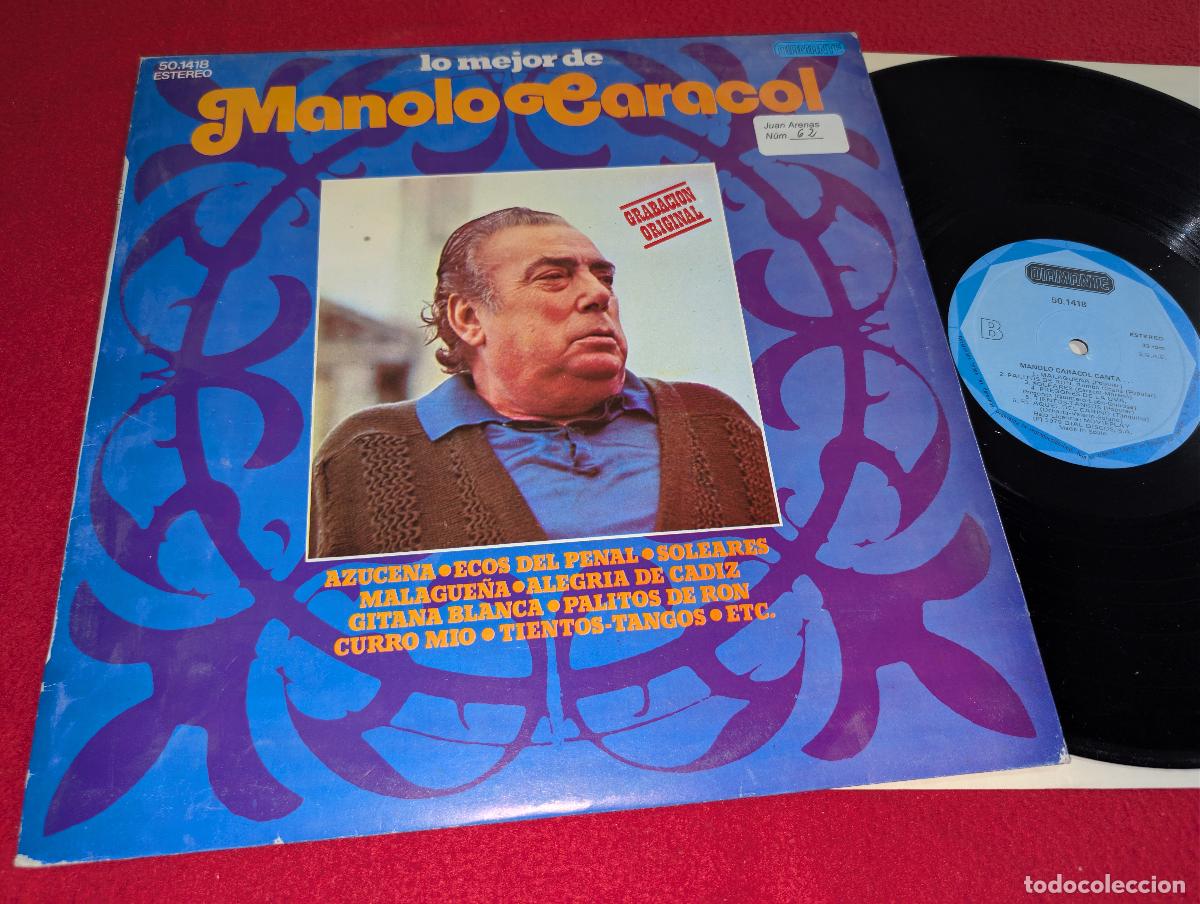 Discos de vinilo: MANOLO CARACOL Lo mejor de Canta...LP 1979 Diamante