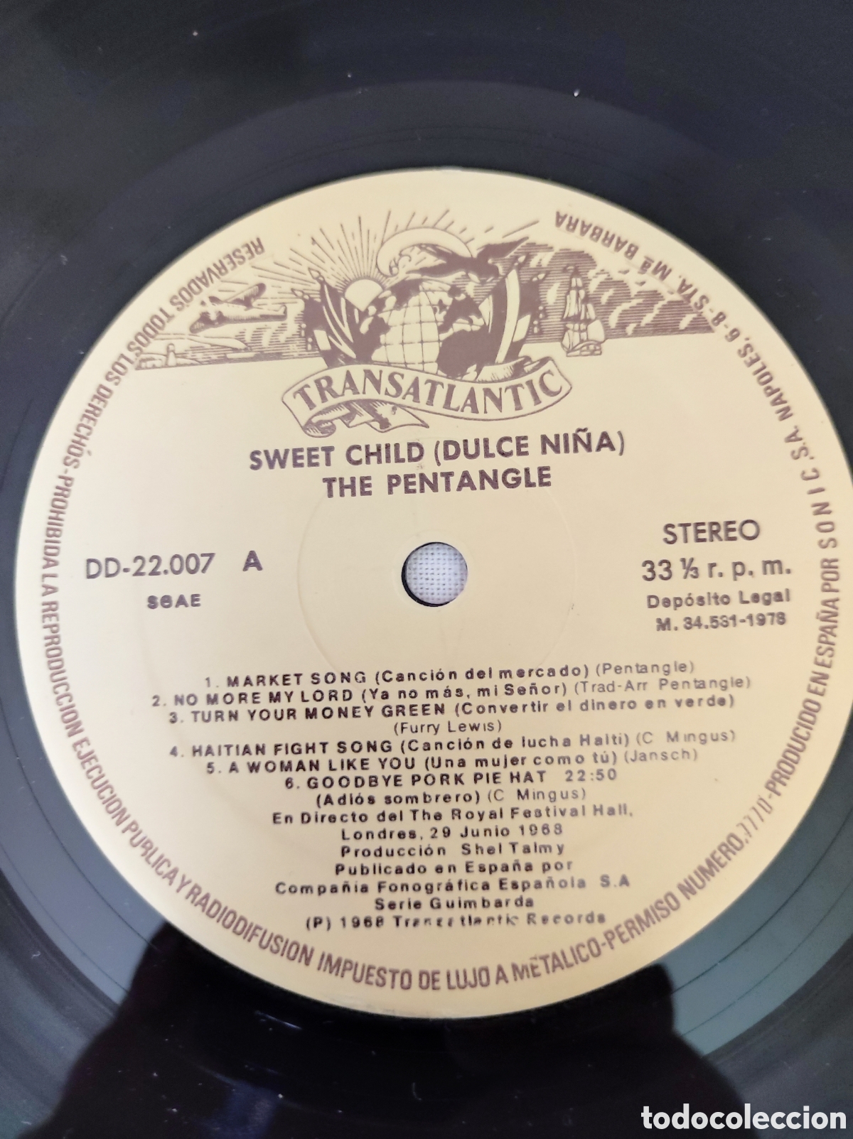 Discos de vinilo: THE PENTANGLE - SWEET CHILD - Foto 7