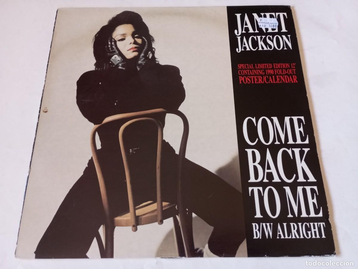 Discos de vinilo: Janet Jackson &ndash; Come Back To Me / Alright - 1990