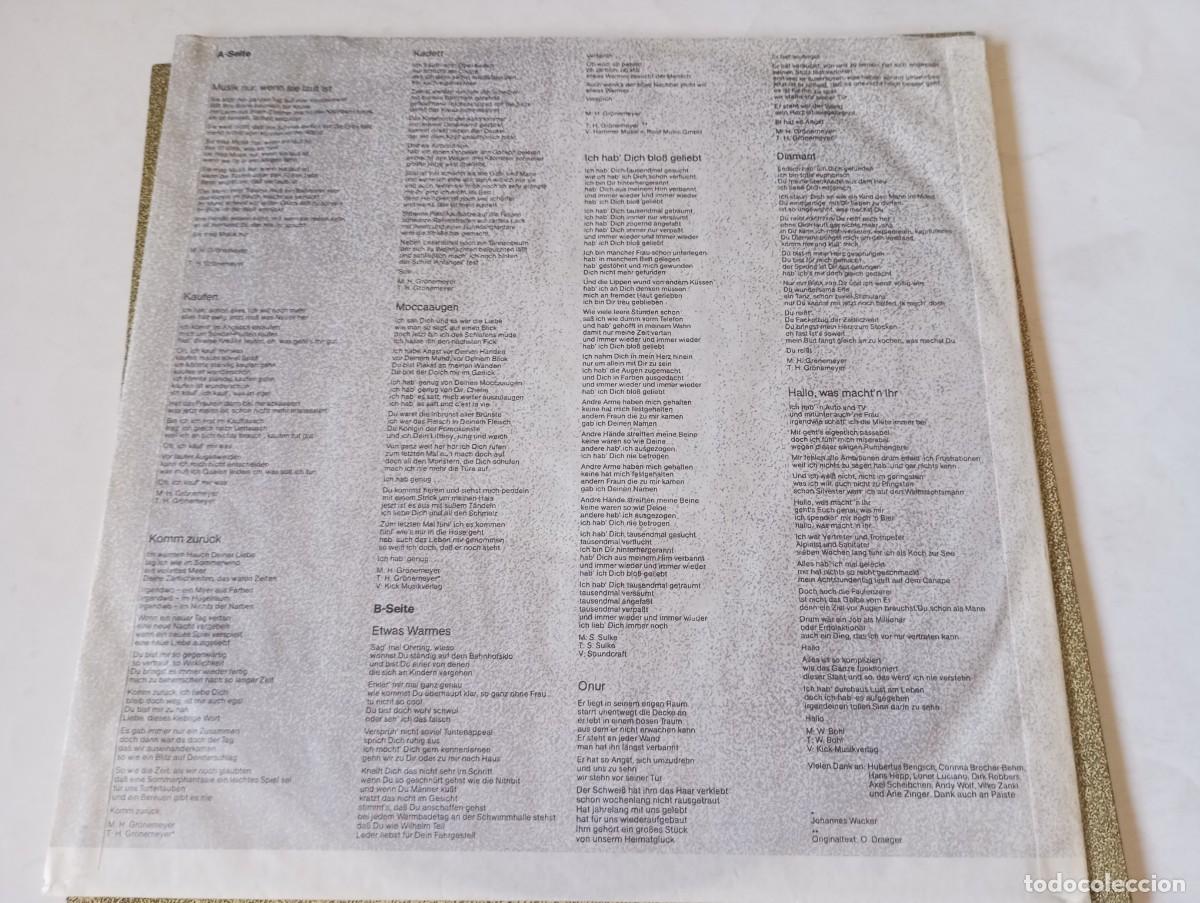 Discos de vinilo: Herbert Gr&ouml;nemeyer &ndash; Gemischte Gef&uuml;hle - LP - 1983 - Foto 3