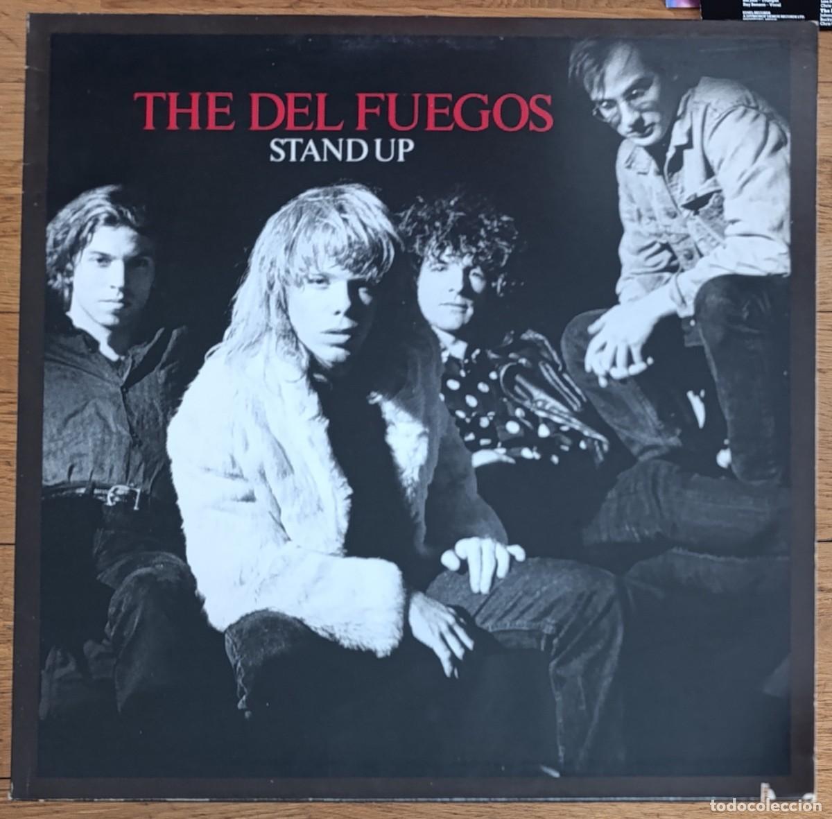 Discos de vinilo: THE DEL FUEGOS &ndash; STAND UP LP 1987 1&ordf; ED USA CON ENCARTE - AMERICANA TOM PETTY