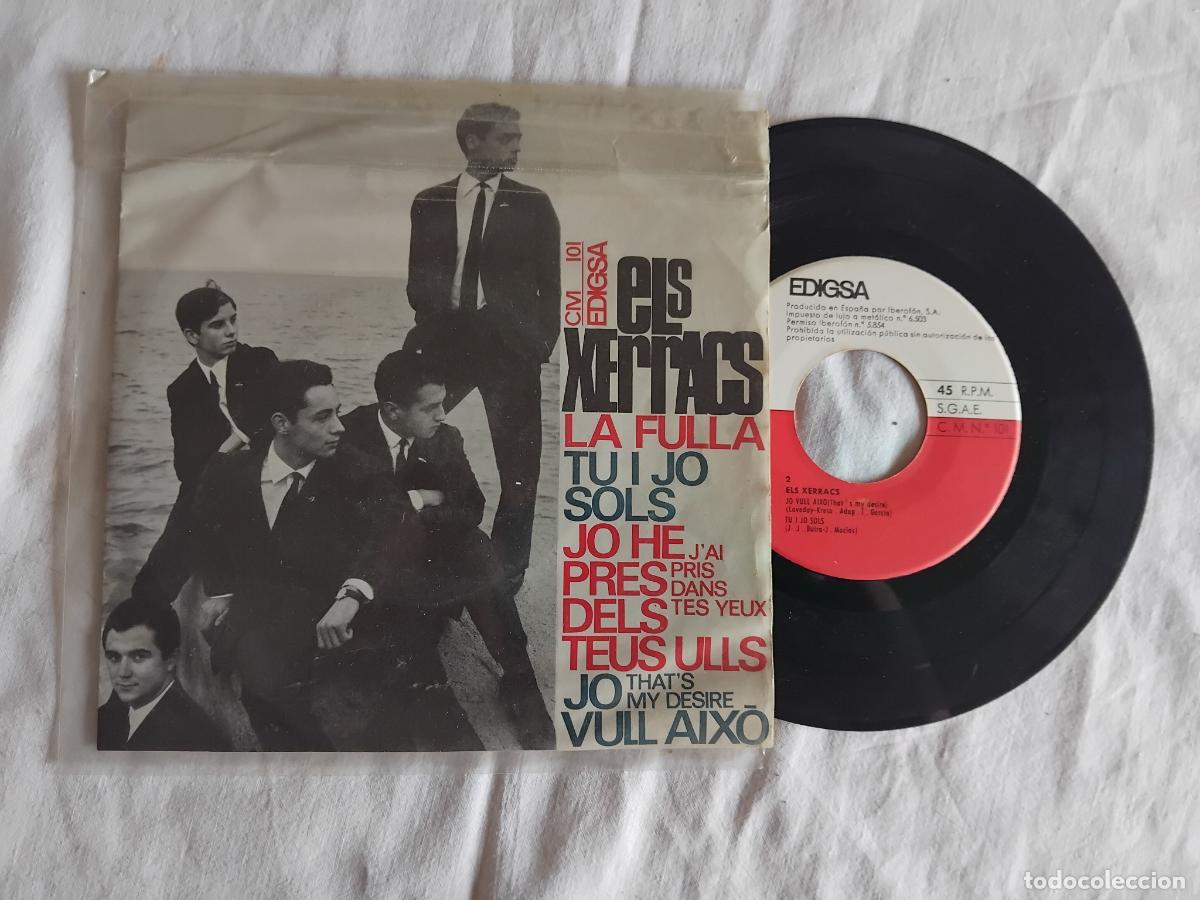 Discos de vinilo: ELS XERRACS (TOTI SOLER) . LA FULLA + 3. EP EDIGSA 1965.