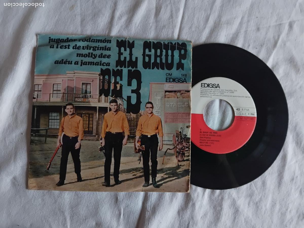 Discos de vinilo: EL GRUP DE 3. JUGADOR RODAM&Oacute;N + 3. EP EDIGSA 1966.