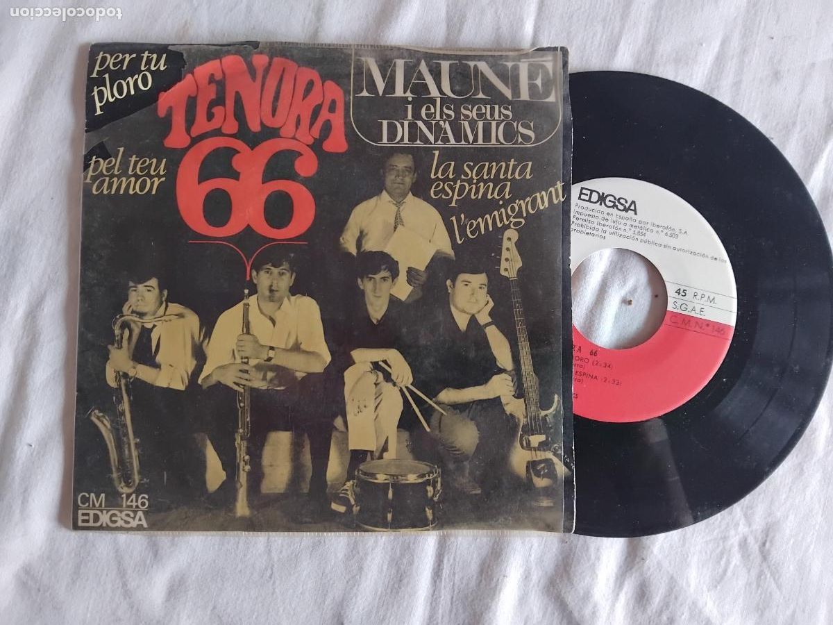 Discos de vinilo: MAUNE I ELS SEUS DINAMICS. PEL TEU AMOR + 3. EP EDIGSA 1966