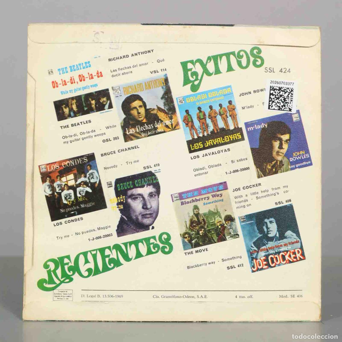 Discos de vinilo: SINGLE. John Rowles &ndash; One Day - Foto 2