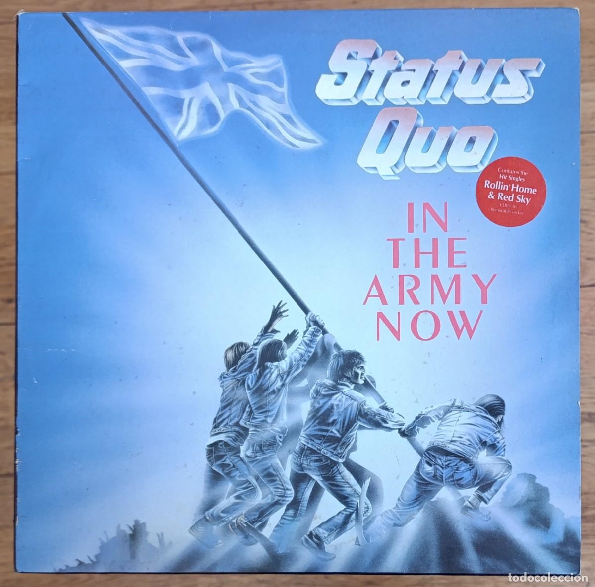 Discos de vinilo: STATUS QUO &ndash; IN THE ARMY NOW LP 1986 CON ENCARTE EDICION EUROPEA