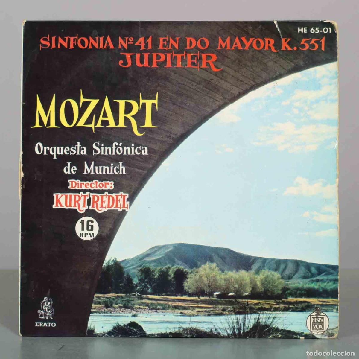 Discos de vinilo: EP. SINFONIA N 41 EN DO MAYOR K.551 JUPITER MOZART. REDEL
