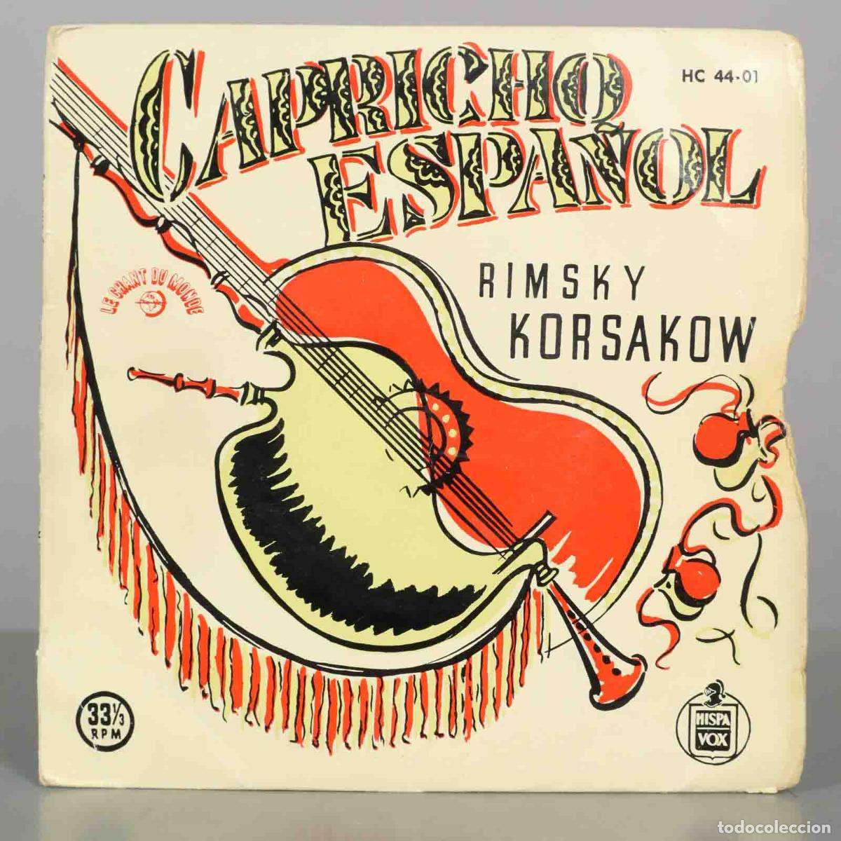 Discos de vinilo: EP. Rimsky Korsakow , Gran Orquesta Sinf&oacute;nica &lrm;&ndash; Capricho Espa&ntilde;ol, Op, 34