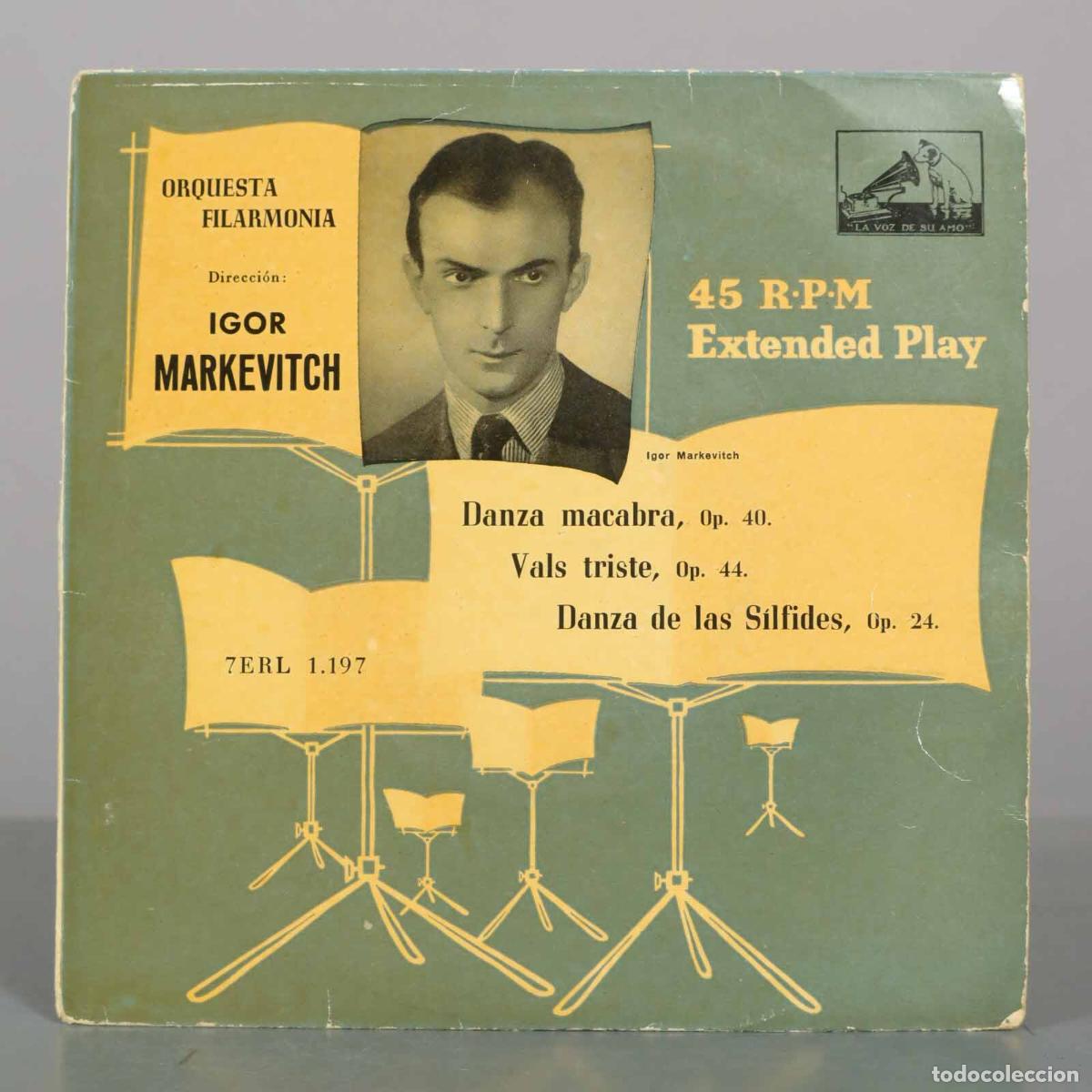 Discos de vinilo: EP. MARKEVITCH. DANZA MACABRA. OP 40. 44. 24