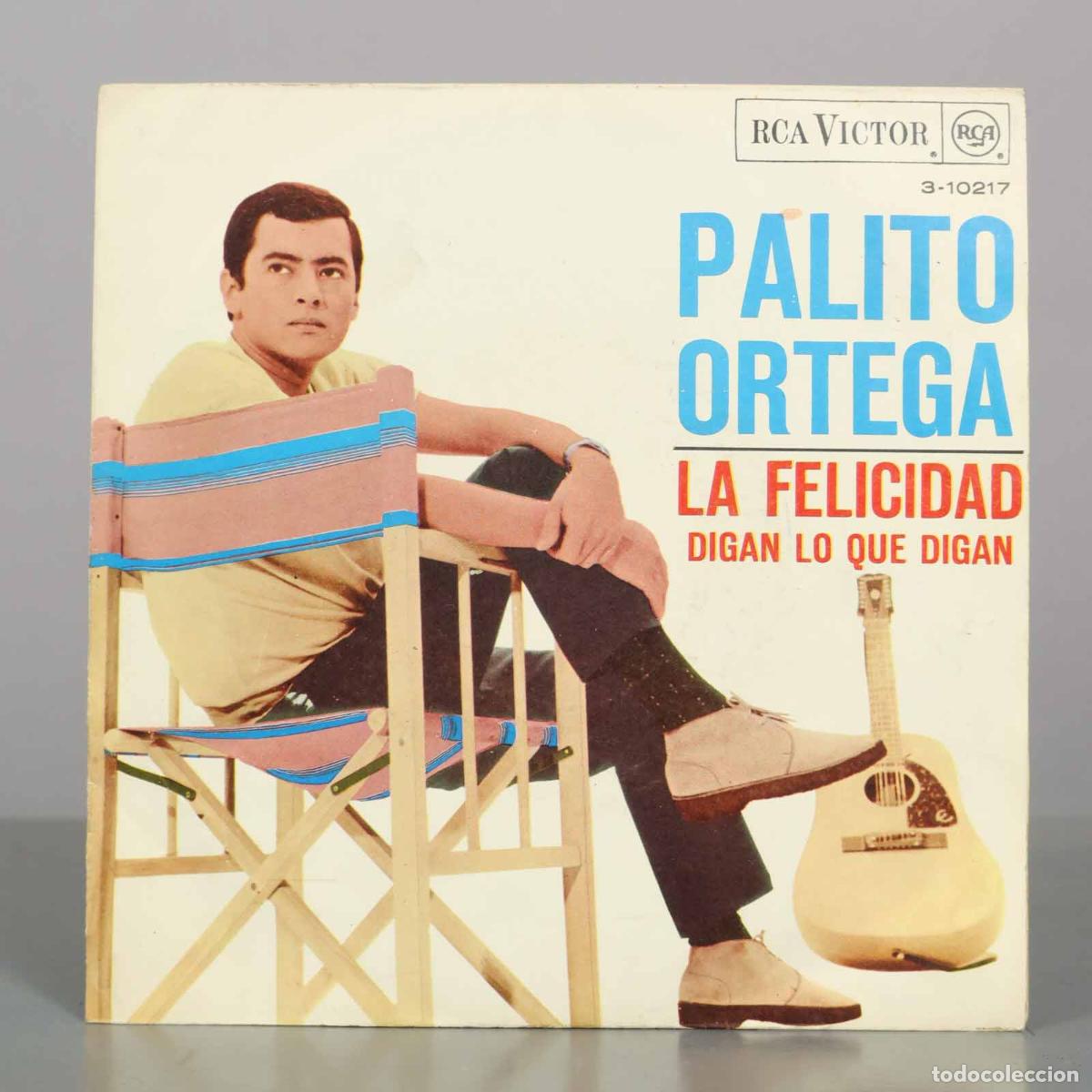Discos de vinilo: SINGLE. Palito Ortega - La Felicidad