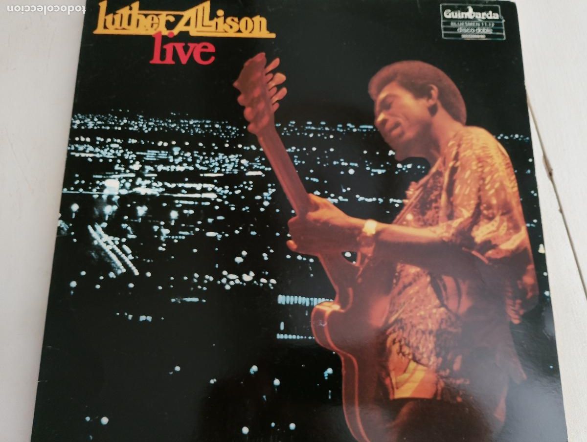 Discos de vinilo: Luther Allison &ndash; Live,1982, ed espa&ntilde;ola 2 LPS, Chicago Blues