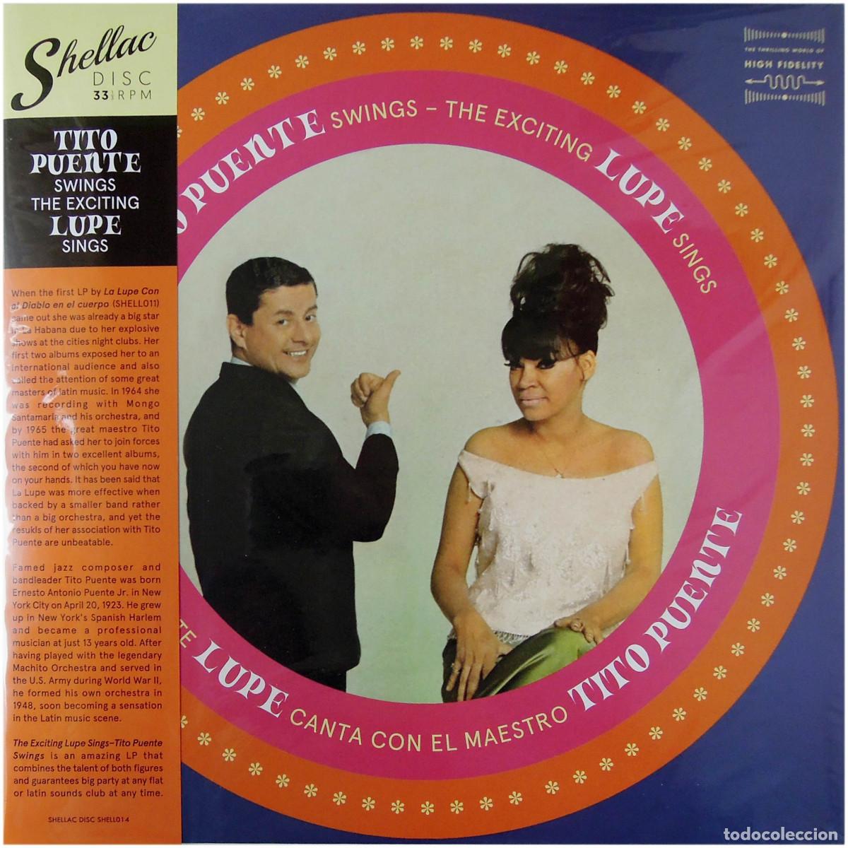 Discos de vinilo: Tito Puente/La Lupe - Tito Puente Swings The Exciting... - LP Spain 2020 - Shellac Disc - Precintado