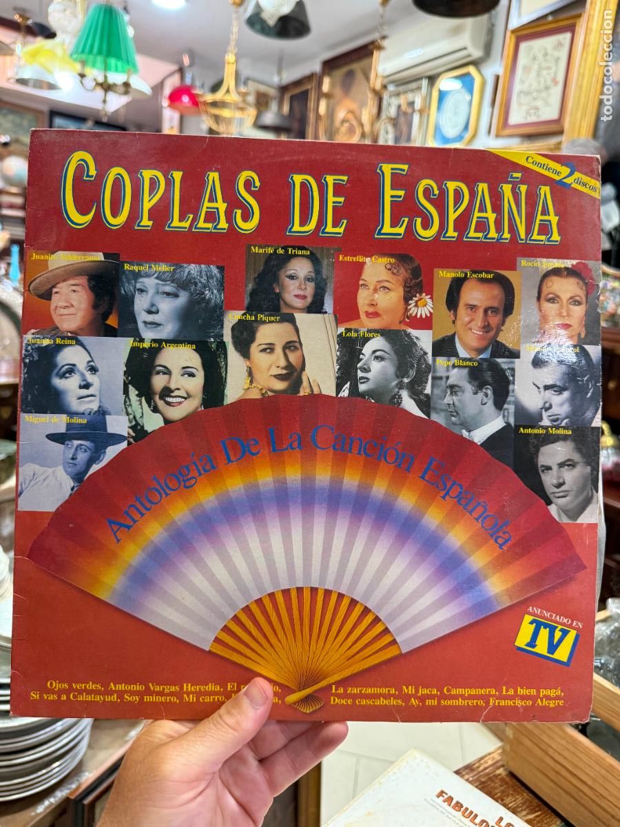Discos de vinilo: LP ANTOLOGIA DE LA CANCION ESPA&Ntilde;OLA - COPLAS DE ESPA&Ntilde;A