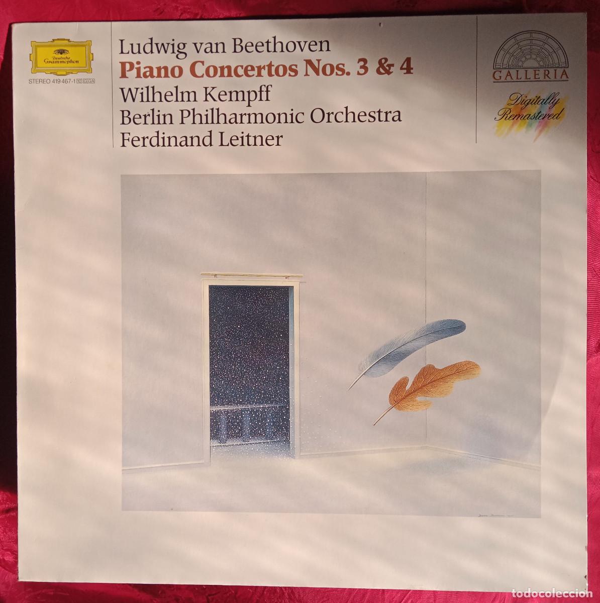 Discos de vinilo: Ludwing Van Beethoven - Piano Concertos Nos. 3 & 4 - Edit. Deutsche Grammophon. 1962