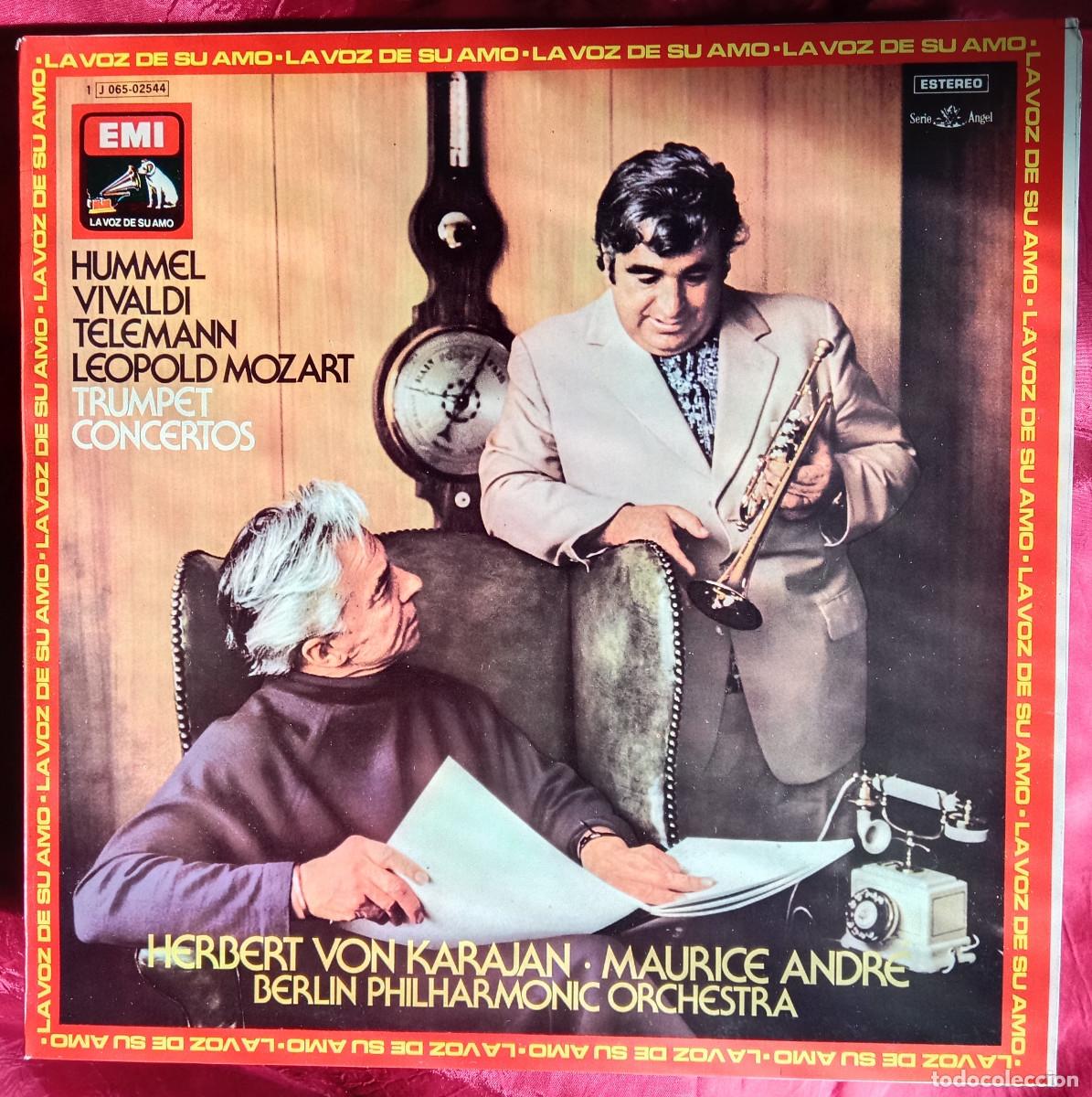 Discos de vinilo: Herbert Von Karajan / Maurice Andre - Berlin Philharmonic Orchestra - Edit. EMI. 1975