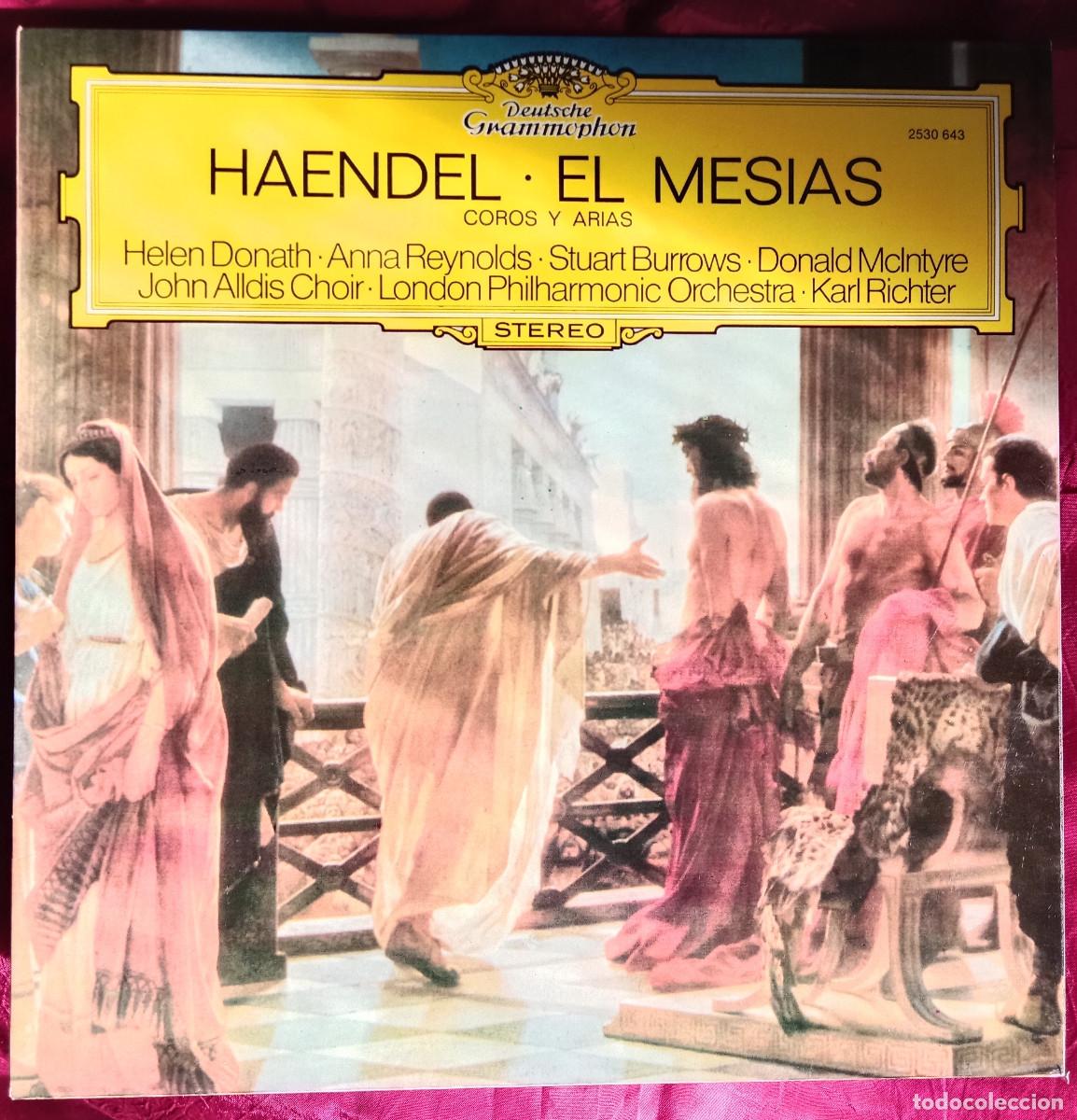 Discos de vinilo: Haendel - El Mes&iacute;as - Coros y Arias - Edit. Deutsche Gammophon. 1973
